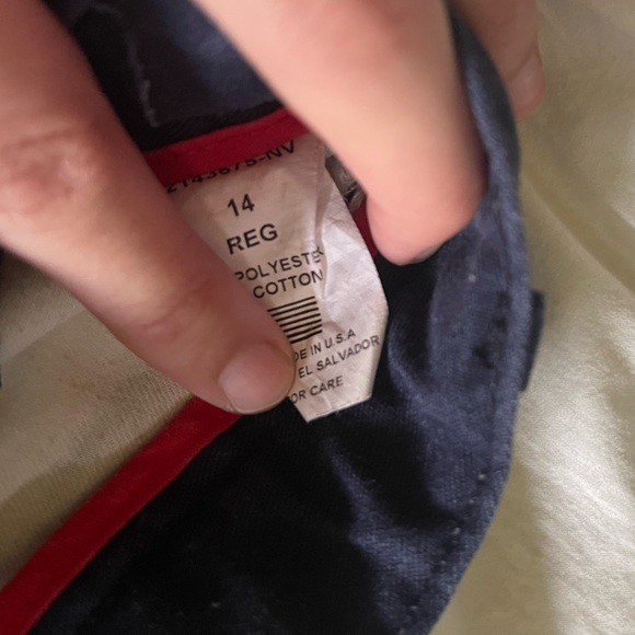 Grown out of boy navy school shorts .Size 14 boys with adjustable waist band - Picture 2 of 2